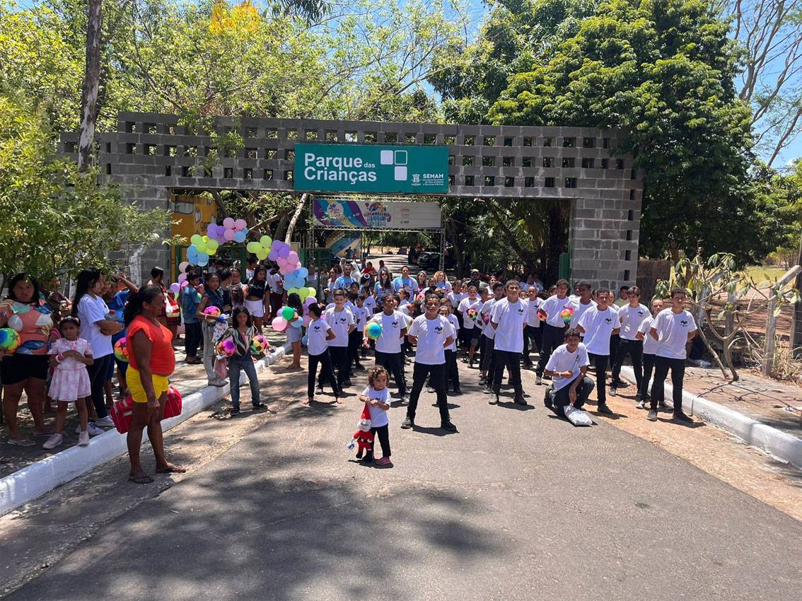 Semam abraça projeto social e oferece festa lúdica no Parque das Criança